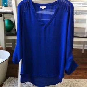 Blouse size L bright blue blouse
